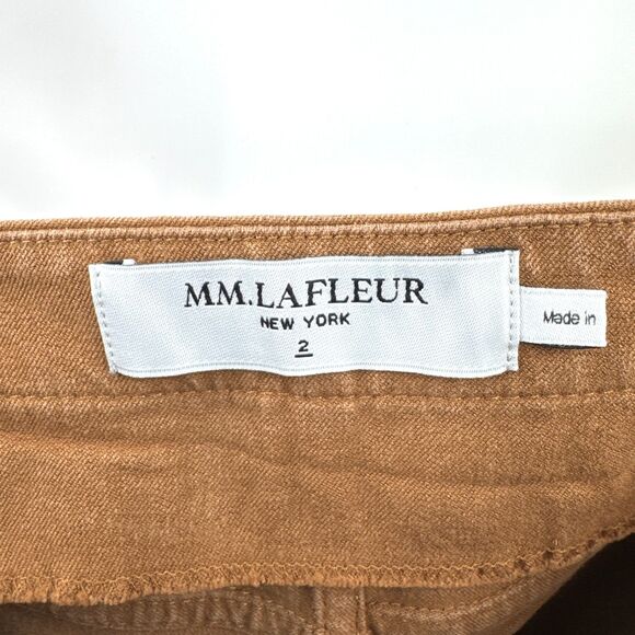 MM LAFLEUR The Hockley Ochre Flat Front Skinny Jeans Pants Size 2 - Picture 9 of 10